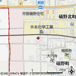 奈良県大和高田市礒野町22-2周辺の地図