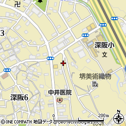 矢尾公園周辺の地図