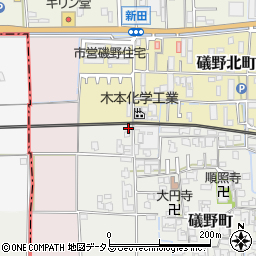 奈良県大和高田市礒野町22-1周辺の地図