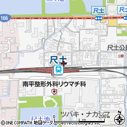 奈良県葛城市尺土299周辺の地図