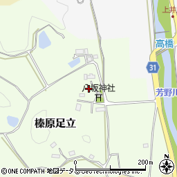 奈良県宇陀市榛原足立周辺の地図