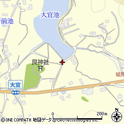 岡山県笠岡市大宜354-2周辺の地図