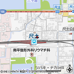 奈良県葛城市尺土299-1周辺の地図