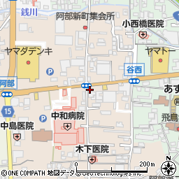 奈良県桜井市阿部530-2周辺の地図
