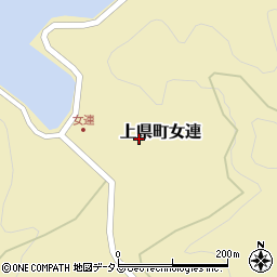長崎県対馬市上県町女連38周辺の地図