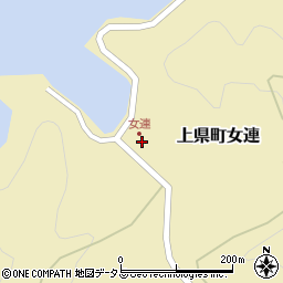 長崎県対馬市上県町女連61周辺の地図