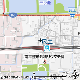 奈良県葛城市尺土239周辺の地図