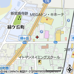 喃風富田林店周辺の地図