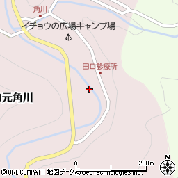 奈良県宇陀市室生田口元角川周辺の地図