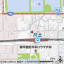 奈良県葛城市尺土239-2周辺の地図