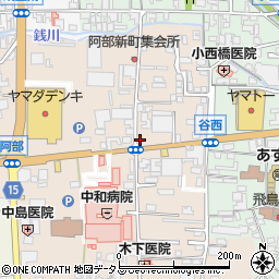 奈良県桜井市阿部530-1周辺の地図