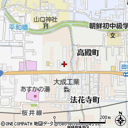 奈良県橿原市法花寺町59周辺の地図