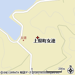 長崎県対馬市上県町女連周辺の地図