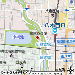 県建築会館周辺の地図