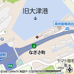 大阪府泉大津市なぎさ町4周辺の地図
