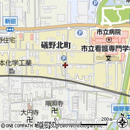 奈良県大和高田市礒野北町周辺の地図