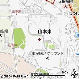 大阪府大阪狭山市山本東周辺の地図