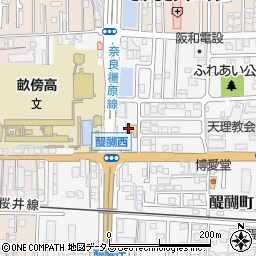 奈良県橿原市醍醐町522周辺の地図