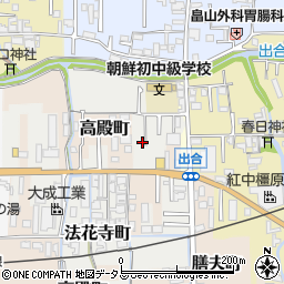 奈良県橿原市法花寺町81周辺の地図