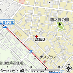 堺市第56ー11号公共緑地周辺の地図