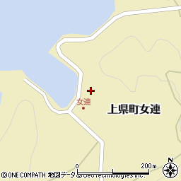 長崎県対馬市上県町女連25周辺の地図