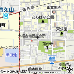 奈良県桜井市吉備711周辺の地図