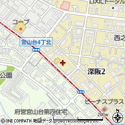 ローソン堺宮山台店周辺の地図