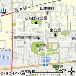 奈良県桜井市吉備472周辺の地図