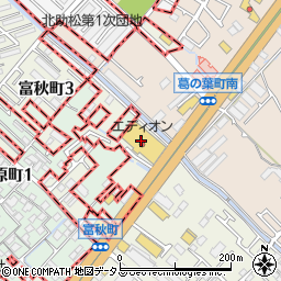 ワッツ　泉大津エディオン店周辺の地図