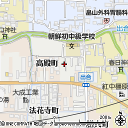 奈良県橿原市法花寺町80周辺の地図