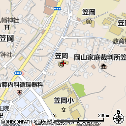 笠岡幼稚園周辺の地図