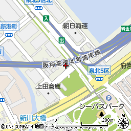 泉大津天然ガススタンド周辺の地図