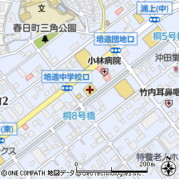 ハートピア春日店周辺の地図