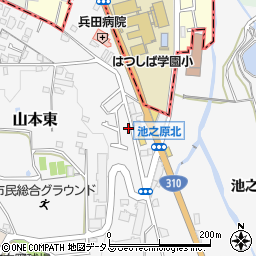 大阪府大阪狭山市山本東12周辺の地図