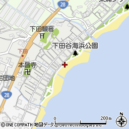 兵庫県淡路市下田周辺の地図