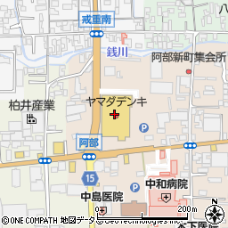 株式会社ヤマダ・ウッドハウス　桜井店周辺の地図