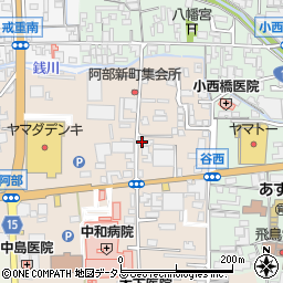 奈良県桜井市阿部516-4周辺の地図
