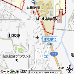 大阪府大阪狭山市山本東3周辺の地図