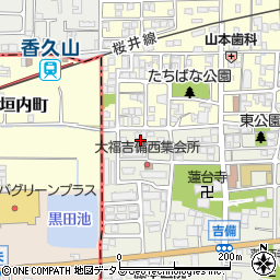 奈良県桜井市吉備718周辺の地図