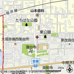 奈良県桜井市吉備671周辺の地図