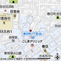 吉田中公民館周辺の地図