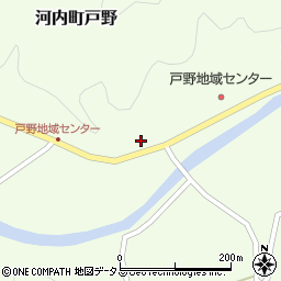 広島県東広島市河内町戸野877周辺の地図