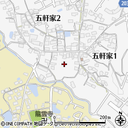 大阪府富田林市五軒家1丁目8周辺の地図