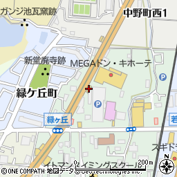 西日本三菱富田林店周辺の地図