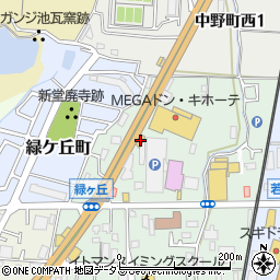 西日本三菱富田林店周辺の地図