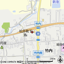 竹内集落センター周辺の地図