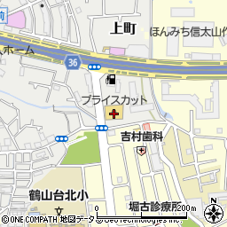 ダイソープライスカット和泉鶴山台店周辺の地図