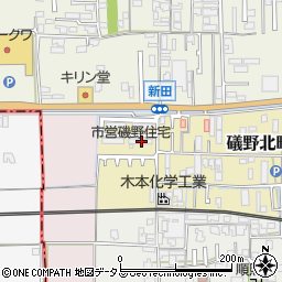 奈良県大和高田市礒野北町14-4周辺の地図