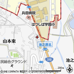 大阪府大阪狭山市山本東4周辺の地図
