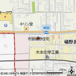 奈良県大和高田市礒野北町14周辺の地図